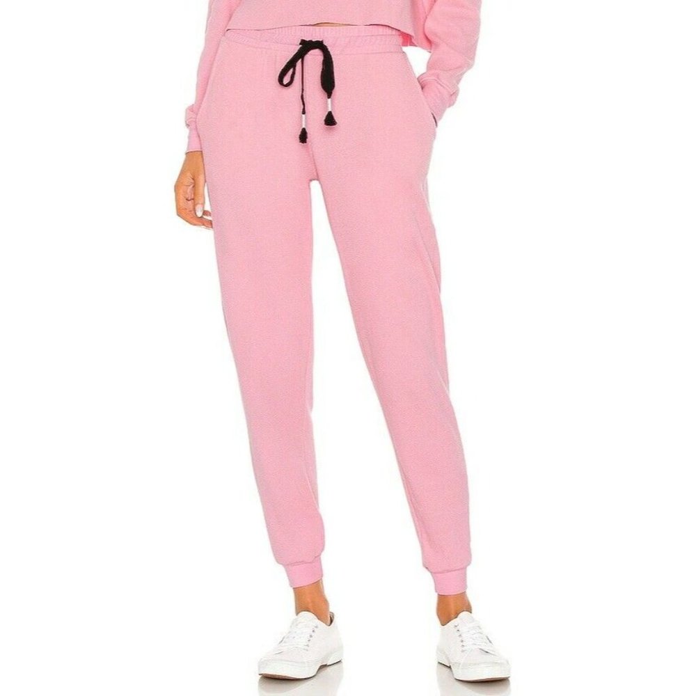 STRUT-THIS West Jogger Pants Foxy Pink Casual Drawstring Revolve S NWT $114